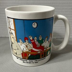 The Far Side Coffee Mug Cup by Gary Larson Cartoon Classroom Humor Vintage 1986